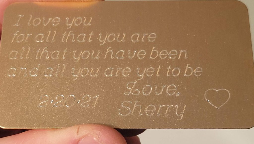 Gratitude message to the universe