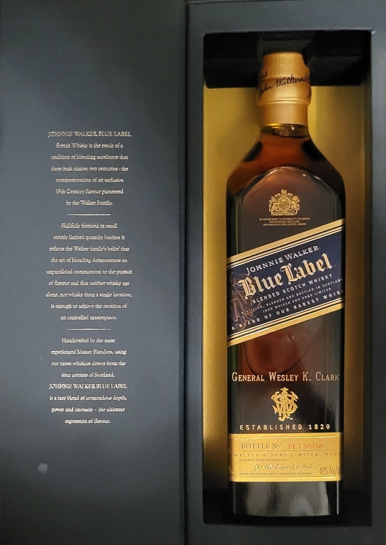 Johnnie Walker Blue Label bottle